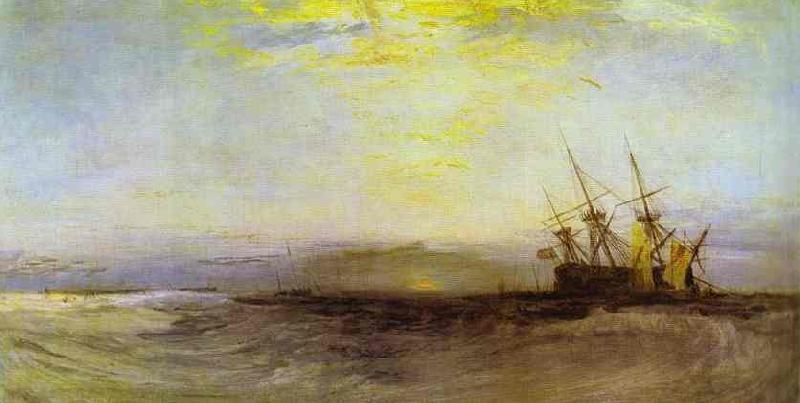 J.M.W. Turner A Ship Aground.